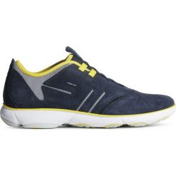Geox Nebula Tenisówki Niebieski. Niebieskie trampki męskie Geox, bez wzorów, ze skóry, bez zapięcia. Za 600,95 zł.