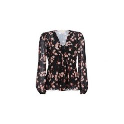 Bluzki MICHAEL Michael Kors EDEN ROSE VNECK TOP. Czarne bluzki damskie marki MICHAEL Michael Kors, s, bez wzorów, bez kołnierzyka, bez rękawów. Za 729,00 zł.