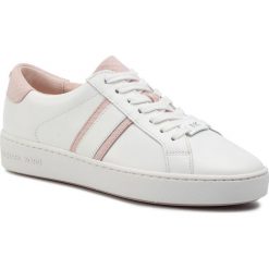 Sneakersy MICHAEL MICHAEL KORS - Irving Stripe Lace Up 43T9IRFS3L Opwht/Sf Pnk. Białe półbuty damskie MICHAEL Michael Kors, z zamszu. Za 649,00 zł.