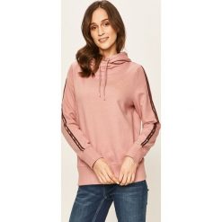 Mustang - Bluza. Różowe bluzy damskie Mustang, xs, z aplikacjami, z bawełny, bez rękawów, z kapturem. W wyprzedaży za 129,90 zł.