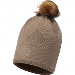 Czapka damska Knitted & Polar Stella brązowa (BH113523.316.10.00). Brązowe czapki zimowe damskie Buff, z polaru. Za 151,37 zł.