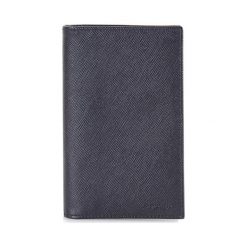 Portfele męskie: Skórzany portfel w kolorze czarnym – (S)8,5 x (W)13 x (G)2 cm