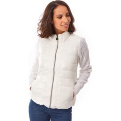 Kurtka przejściowa w kolorze białym. Białe kurtki damskie Snowie Collection, s, bez wzorów, z dzianiny, bez kaptura. W wyprzedaży za 219,95 zł.