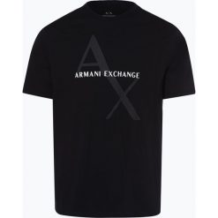 Armani Exchange - T-shirt męski, niebieski. Niebieskie t-shirty męskie Armani Exchange, xxl, z napisami, bez kołnierzyka. Za 179,95 zł.