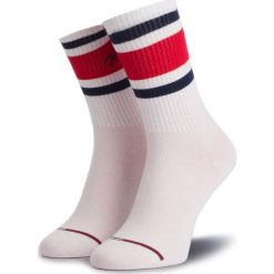 Skarpety Wysokie Unisex TOMMY HILFIGER - 391001001 White 300. Białe skarpetki damskie TOMMY HILFIGER, bez wzorów, z elastanu. Za 34,99 zł.