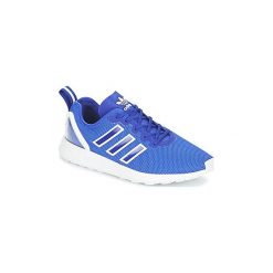 Buty adidas ZX FLUX RACER. Niebieskie trampki męskie Adidas, bez wzorów, bez zapięcia. Za 391,20 zł.