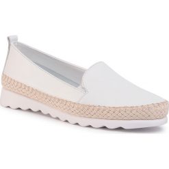 Espadryle THE FLEXX - Easy Chap C122/62 White. Białe espadryle damskie The Flexx, na co dzień, bez wzorów, ze skóry, bez obcasa, na płaskiej podeszwie, bez zapięcia. Za 279,00 zł.