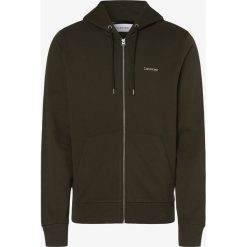 Calvin Klein - Męska bluza rozpinana, zielony. Zielone bluzy męskie Calvin Klein, m, bez wzorów, z bawełny, bez kołnierzyka, bez rękawów, bez kaptura. Za 449,95 zł.