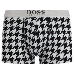 Bokserki Boss 50406278. Niebieskie bokserki męskie Boss, bez wzorów, z elastanu. W wyprzedaży za 89,00 zł.