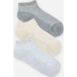 Stopki z bawełny organicznej 3 pack - Jasny szary. Skarpetki damskie Reserved. Za 24,99 zł.
