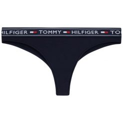 Figi brazylijskie TOMMY HILFIGER UW0UW00705. Niebieskie figi damskie TOMMY HILFIGER, s, bez wzorów. Za 99,00 zł.