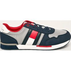 Tommy Hilfiger - Buty. Niebieskie trampki chłopięce TOMMY HILFIGER, bez wzorów, z gumy, sportowe, z okrągłym noskiem, na sznurówki. Za 319,90 zł.