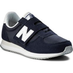 Sneakersy NEW BALANCE - KV220NVY Granatowy. Niebieskie trampki chłopięce New Balance, z materiału, na rzepy. W wyprzedaży za 199,00 zł.
