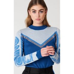 Swetry klasyczne damskie: Gestuz Sweter Ramona – Blue