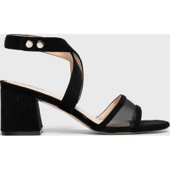 Public Desire - Sandały Level. Czarne sandały damskie Public Desire, bez wzorów, z materiału, bez obcasa, na obcasie, bez zapięcia. Za 149,90 zł.