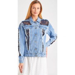KATANA JEANSOWA MY TWIN twinset. Kurtki damskie Twinset, m, bez wzorów, z jeansu, eleganckie, krótkie, bez kaptura. W wyprzedaży za 719,20 zł.