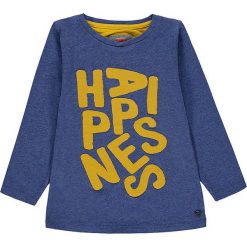 Koszulka w kolorze niebieskim. Niebieskie t-shirty chłopięce Kanz, z nadrukiem, z bawełny, z długim rękawem. W wyprzedaży za 32,95 zł.