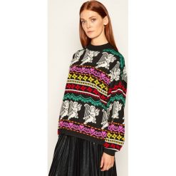 Sweter MSGM 2941MDM140 207764. Czarne swetry damskie MSGM, l, bez wzorów, klasyczne, bez rękawów, bez kaptura. Za 1799,00 zł.
