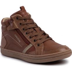 Sneakersy GEOX - J Garcia B.A J94B6A 0MEMW C6084 S Cognac/Sand. Pomarańczowe trampki chłopięce Geox, bez wzorów, ze skóry ekologicznej, na sznurówki. W wyprzedaży za 179,00 zł.