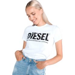 Diesel T-Sily-Wx Koszulka Biały. Białe koszulki damskie Diesel, xs, z nadrukiem, z bawełny. Za 194,95 zł.