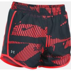 Spodenki sportowe męskie: Under Armour Spodenki damskie Fly-By Perforated Shorts czarno-czerwone r. M (1297126-964)