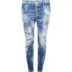 Dsquared Jeansy "Skater". Czerwone jeansy męskie Dsquared2, bez wzorów, z jeansu. Za 1349,00 zł.