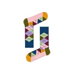Skarpetki Happy Socks ARY01-7002. Szare skarpetki męskie Happy Socks, z bawełny. Za 24,43 zł.