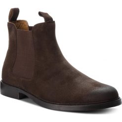 Sztyblety POLO RALPH LAUREN - Normanton 803710915002 Dark Brown. Brązowe sztyblety męskie Polo Ralph Lauren, z materiału. W wyprzedaży za 869,00 zł.