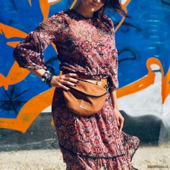 Nerka / torebka Mili Belt Bag L - rudy brąz. Czerwone nerki damskie Pakamera, bez wzorów, z tkaniny, bez dodatków. Za 149,00 zł.