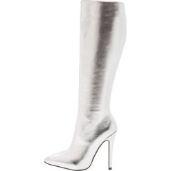 Buty zimowe damskie: RAID RAE Kozaki na obcasie silver