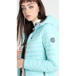 Superdry CORE HOODED Kurtka puchowa aqua prism. Niebieskie kurtki damskie puchowe Superdry, z materiału. Za 589,00 zł.