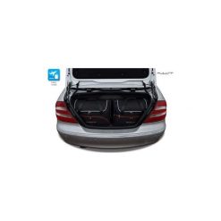 MERCEDES CLK CABRIO, 2002-2010 TORBY DO BAGAŻNIKA 4 SZT KJUST - 7027044. Torby podróżne KJUST, bez wzorów, z kauczuku, klasyczne. Za 829,00 zł.