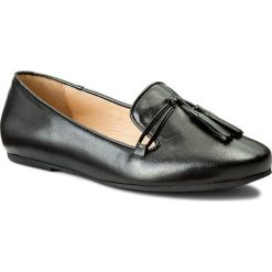 Lordsy WOJAS - 7455-51 Czarny. Czarne lordsy damskie Wojas, z materiału. W wyprzedaży za 199,00 zł.