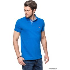 Koszulki polo: Koszulka polo niebieska z jeansem