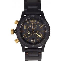 Nixon - Zegarek Chrono Matte Black/Gold. Czarne, cyfrowe zegarki męskie marki Nixon, złote. W wyprzedaży za 1499,00 zł.