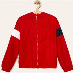 Tommy Hilfiger - Kurtka dziecięca 128-176 cm. Czerwone kurtki chłopięce z poliamidu, krótkie. Za 399,90 zł.