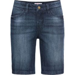 Wygodne szorty dżinsowe ze stretchem bonprix ciemnoniebieski. Niebieskie jeansy damskie bonprix, bez wzorów, z jeansu. Za 69,99 zł.