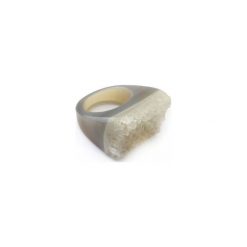 InspiRING High Szary rozmiar 17. Szare pierścionki damskie Brazi druse jewelry, z agatem. Za 270,00 zł.