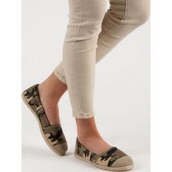 MODNE ESPADRYLE MORO. Żółte baleriny damskie Merg, moro, bez obcasa. Za 32,90 zł.