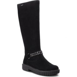 Kozaki BIG STAR - BB274333 Black. Czarne kozaki damskie marki BIG STAR, z zamszu, retro, bez obcasa, bez zapięcia. W wyprzedaży za 269,00 zł.