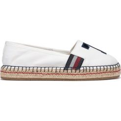 Tommy Hilfiger Espadryle Biały. Białe espadryle damskie TOMMY HILFIGER, bez wzorów, z materiału, bez obcasa. Za 326,95 zł.