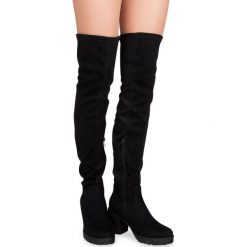 Kozaki damskie L.Lux.Shoes JKD-59 Czarne. Czarne kozaki damskie z tkaniny, eleganckie, na zamek. Za 139,00 zł.