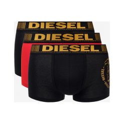 Diesel 3-pack Bokserki Czarny Czerwony. Czerwone bokserki męskie Diesel, z nadrukiem, z elastanu. Za 214,95 zł.