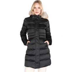Calvin Klein Płaszcz Czarny. Czarne kurtki damskie Calvin Klein, m, bez wzorów, z poliesteru. Za 1341,95 zł.