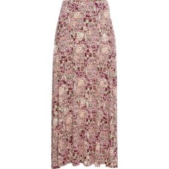 Spódnica maxi w deseń "paisley" bonprix magenta paisley. Fioletowe spódniczki damskie bonprix, bez wzorów, maxi. Za 44,99 zł.