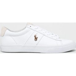 Polo Ralph Lauren - Buty. Białe sneakersy męskie Polo Ralph Lauren, ze skóry, na sznurówki. Za 339,90 zł.