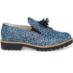 Półbuty - skóra naturalna - model 247 - kolor mozaika. Półbuty damskie Zapato, bez wzorów, ze skóry, bez obcasa, bez zapięcia. W wyprzedaży za 173,40 zł.