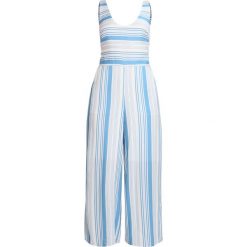 Kombinezony damskie: MINKPINK STRIPE Kombinezon blue/off white
