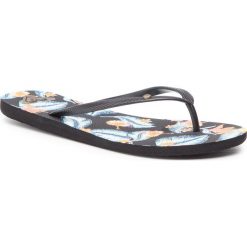 Japonki ROXY - ARJL100664 Bl0. Czarne klapki damskie Roxy, bez wzorów, z tworzywa sztucznego, bez obcasa. W wyprzedaży za 79,00 zł.