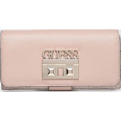 Guess Jeans - Portfel. Szare portfele damskie marki Guess Jeans, z aplikacjami, z jeansu. Za 279,90 zł.